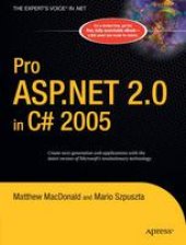 book Pro ASP.NET 2.0 in C# 2005