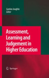 book Assessment, Learning and Judgement in Higher Education