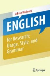 book English for Research: Usage, Style, and Grammar