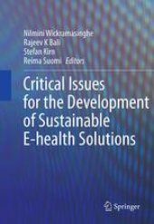 book Critical Issues for the Development of Sustainable E-health Solutions