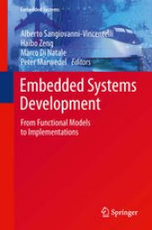 book Embedded Systems Development: From Functional Models to Implementations