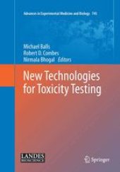 book New Technologies for Toxicity Testing