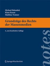 book Grundzüge des Rechts der Massenmedien