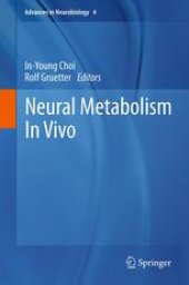 book Neural Metabolism In Vivo