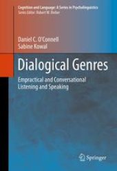 book Dialogical Genres: Empractical and Conversational Listening and Speaking