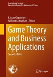 book Game Theory and Business Applications