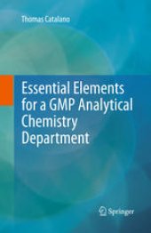 book Essential Elements for a GMP Analytical Chemistry Department