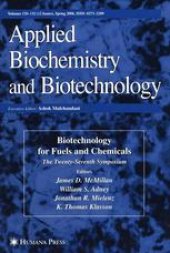 book Twenty-Seventh Symposium on Biotechnology for Fuels and Chemicals