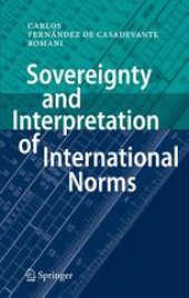 book Sovereignty and Interpretation of International Norms