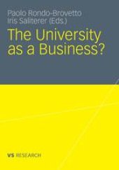 book The University as a Business?