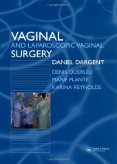 book Vaginal and Laproscopic Vaginal Surgery