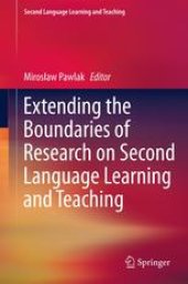 book Extending the Boundaries of Research on Second Language Learning and Teaching