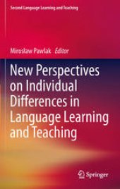 book New Perspectives on Individual Differences in Language Learning and Teaching