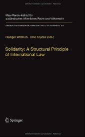 book Solidarity: A Structural Principle of International Law