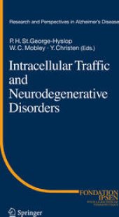 book Intracellular Traffic and Neurodegenerative Disorders