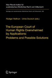 book The European Court of Human Rights Overwhelmed by Applications: Problems and Possible Solutions