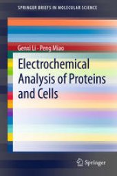 book Electrochemical Analysis of Proteins and Cells