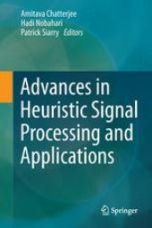 book Advances in Heuristic Signal Processing and Applications