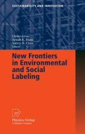 book New Frontiers in Environmental and Social Labeling