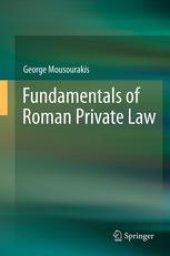 book Fundamentals of Roman Private Law