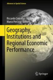 book Geography, Institutions and Regional Economic Performance