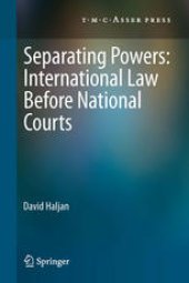 book Separating Powers: International Law before National Courts