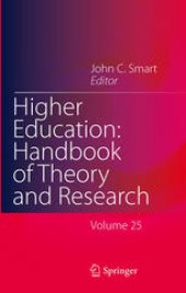 book Higher Education: Handbook of Theory and Research: Volume 25