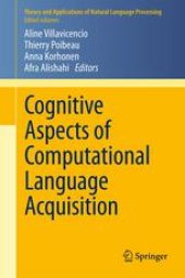 book Cognitive Aspects of Computational Language Acquisition