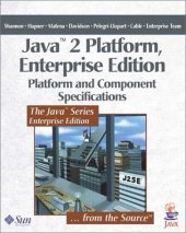 book Java 2 Platform, Enterprise Edition: Platform and Component Specifications