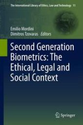 book Second Generation Biometrics: The Ethical, Legal and Social Context