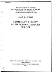 book Cometary Theory in Fifteenth-Century Europe