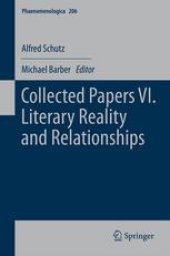 book Collected Papers VI. Literary Reality and Relationships