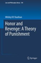 book Honor and Revenge: A Theory of Punishment