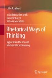 book Rhetorical Ways of Thinking: Vygotskian Theory and Mathematical Learning