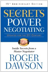 book Secrets of Power Negotiating, 15th Anniversary Edition: Inside Secrets from a Master Negotiator