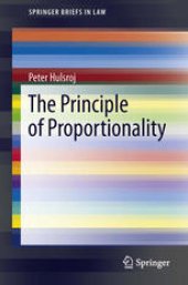 book The Principle of Proportionality