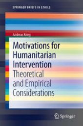 book Motivations for Humanitarian intervention: Theoretical and Empirical Considerations