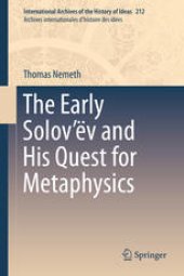 book The Early Solov’ëv and His Quest for Metaphysics