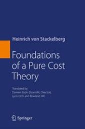 book Foundations of a Pure Cost Theory