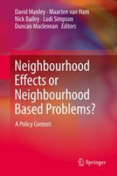 book Neighbourhood Effects or Neighbourhood Based Problems?: A Policy Context