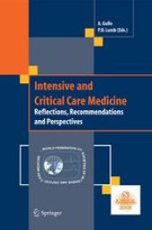 book Intensive and Critical Care Medicine: Reflections, Recommendations and Perspectives