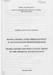 book Musica muris i nurt spekulatywny w muzykografii średniowiecznej