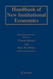 book Handbook of New Institutional Economics