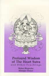 book Profound Wisdom of the Heart Sutra: And Other Teachings