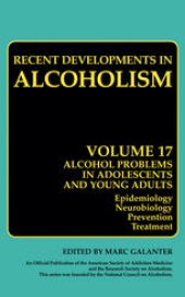 book Recent Developments in Alcoholism: Alcohol Problems in Adolescents and Young Adults