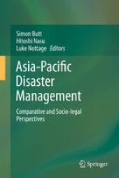 book Asia-Pacific Disaster Management: Comparative and Socio-legal Perspectives