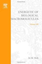 book Energetics of Biological Macromolecules