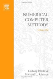 book Numerical Computer Methods Part D