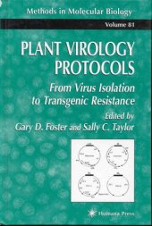 book Plant Virology Protocols, From Virus Isolation to Transgenic Resistance. Chapters 1, 24, 34, 45 are absent