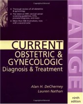 book Current Obstetric & Gynecologic Diagnosis & Treatment